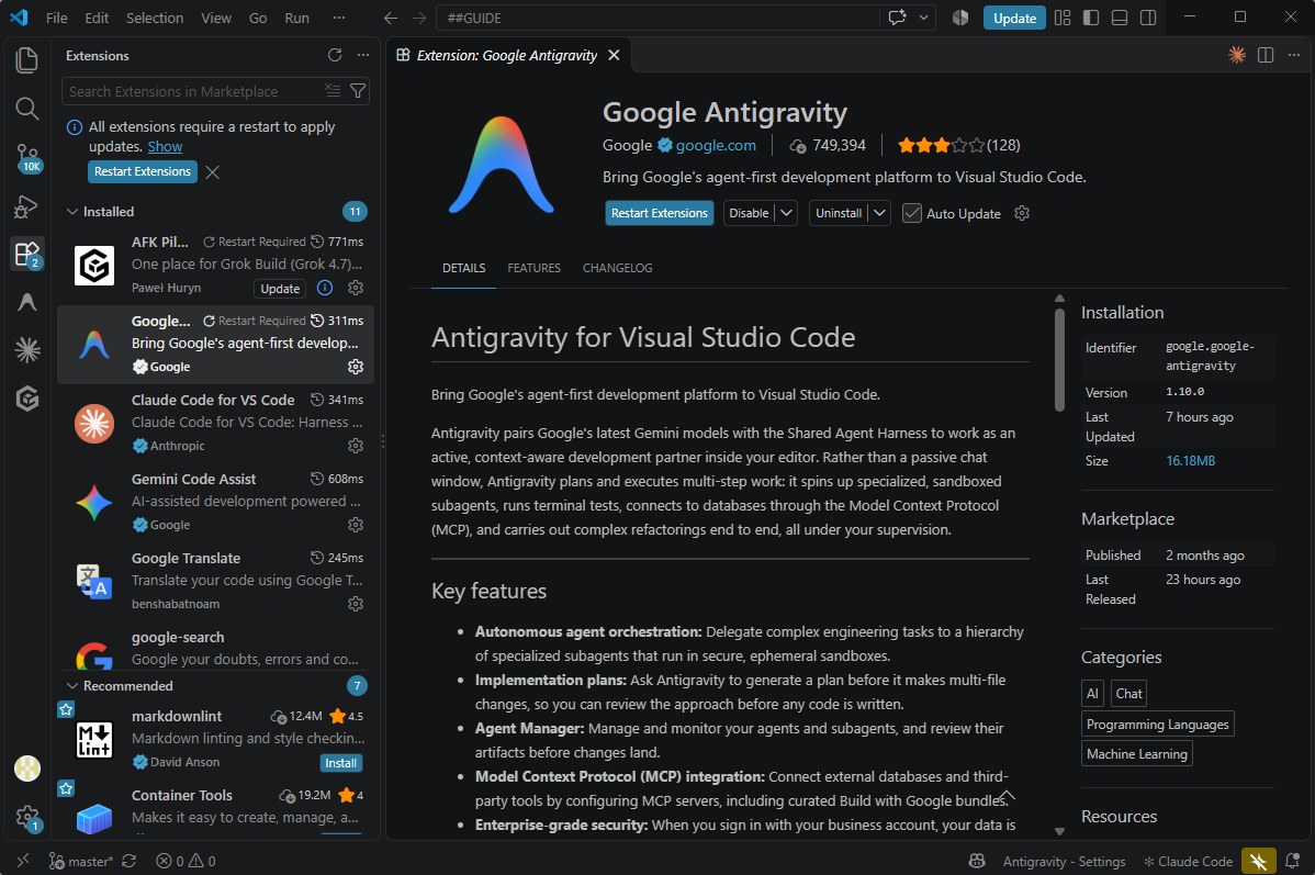 VS Code Antigravity